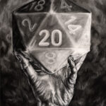 Critical Roll by Paul Bielaczyc D20 RPG Art