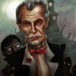 Vincent Price Portrait Painting by Michael Bielaczyc
