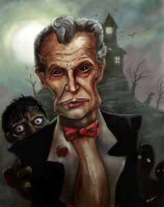 Vincent Price Portrait Painting by Michael Bielaczyc