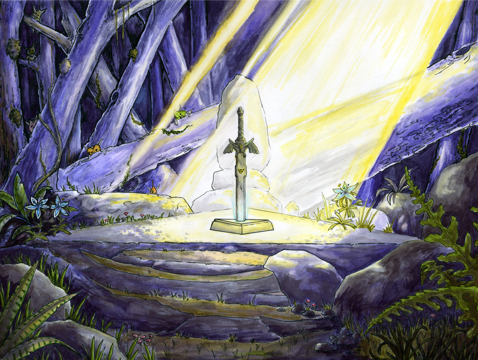Lost in the Woods by Paul Bielaczyc Zelda Art