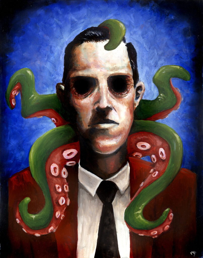 HP Lovecraft Art Painting by Michael bielaczyc